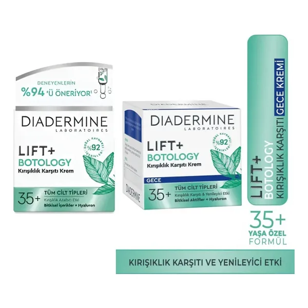 Diadermine Lift+ Botology Gündüz ve Gece Kremi 50 ml + 50 ml