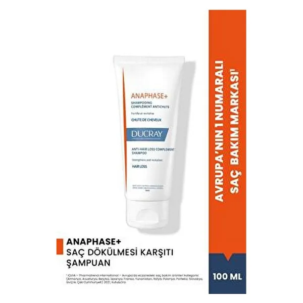 Ducray Anaphase+ Saç Dökülmesi Karşıtı Şampuan 100 Ml - Seyahat Boyu