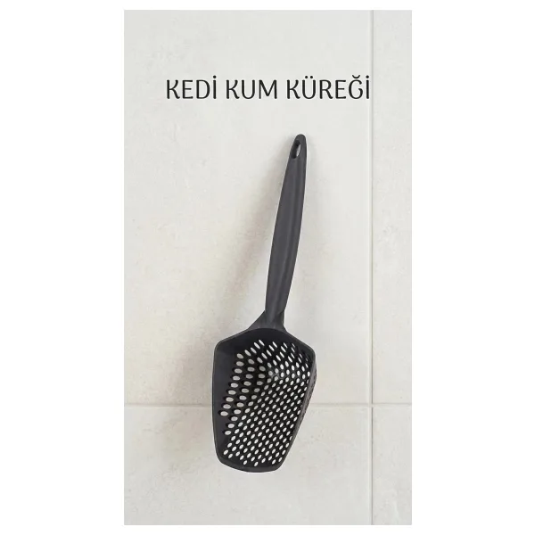 Eco Lounge Kedi Kumu Eleme Küreği Çift Taraflı Ağlı ve Plastik Çerçeve ile Temizleme