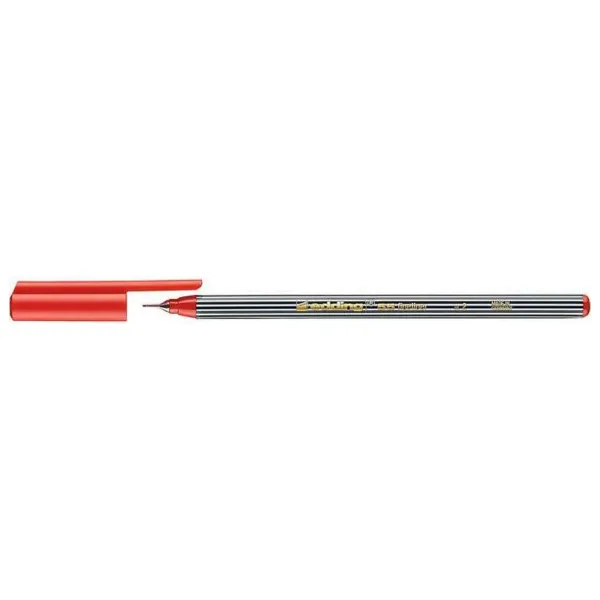 Edding 55 0.3 mm Kırmızı İnce Uçlu Fineliner Keçeli Kalem
