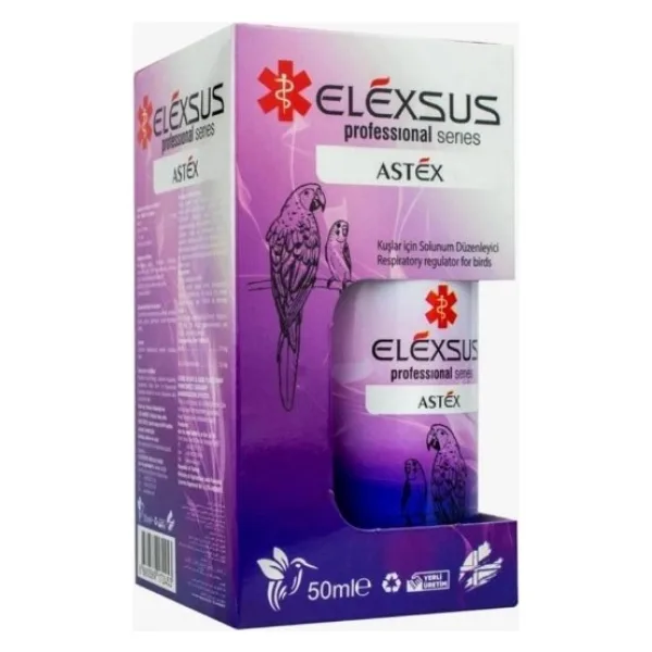 Elexsus Astex 50 ml Kuş Solunum Fonksiyon Düzenleyici