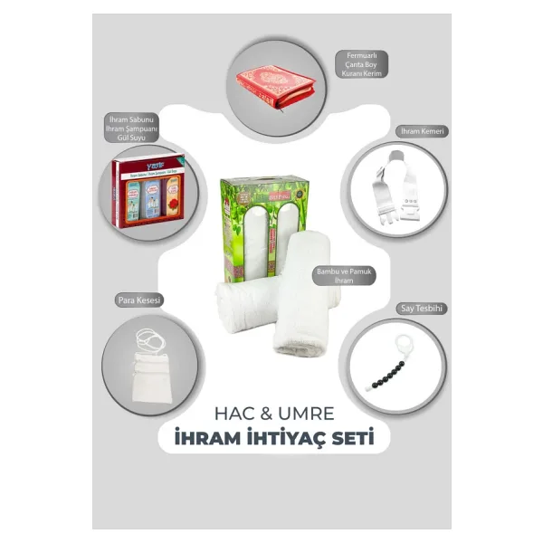 Erkek Hac Umre İhram İhtiyaç Seti SET02