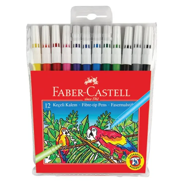 Faber-Castell 12'li Keçeli Kalem Seti