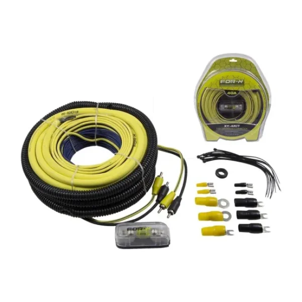 For-X 4GA 4kit 4ga set kablo seti turuncu