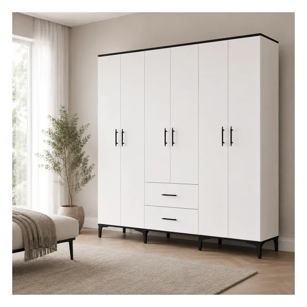Garaj Home 6 Kapaklı 2 Çekmeceli Dolap