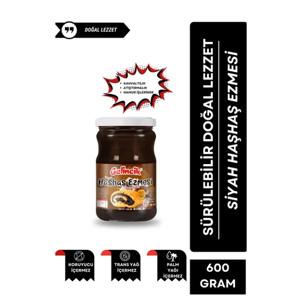 Gelincik Siyah Haşhaş Ezmesi 600 gr