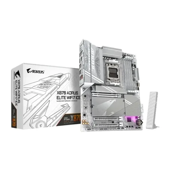 Gigabyte X870E Aorus Elite WIFI7 Ice AMD AM5 DDR5 ATX Anakart