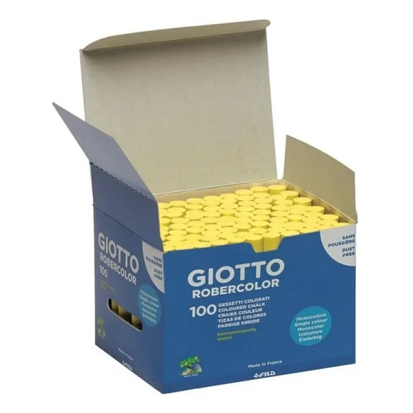Giotto Robercolor Tozsuz 100'lü Sarı Tebeşir