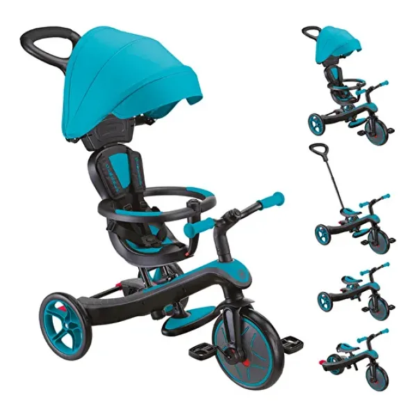 Globber Explorer Trike 4 in 1 Mavi Bebek Bisikleti