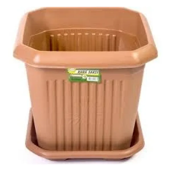 Hak Plastik Kare Saksı No 5 Klasik Çiçek Saksısı