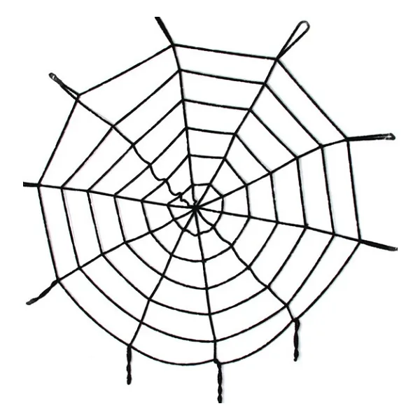 Halloween Cadılar Bayramı Örümcek Ağ Dekor Siyah 1.5 Metre
