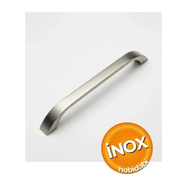 HOBİDABİ 96 mm Metal Göksu İnox Kulp Tv Ünitesi Kulbu Yatak Odası Mobilya Çekmece Vestiyer Mutfak Dolap