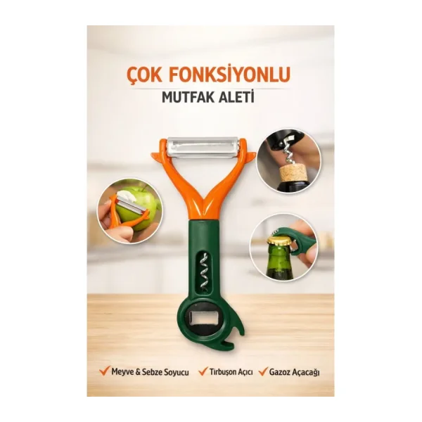 Jasper JPR-221 Çok Fonksiyonlu Soycak & Açacak Tırbuşon Açıcı Gazoz Açacağı