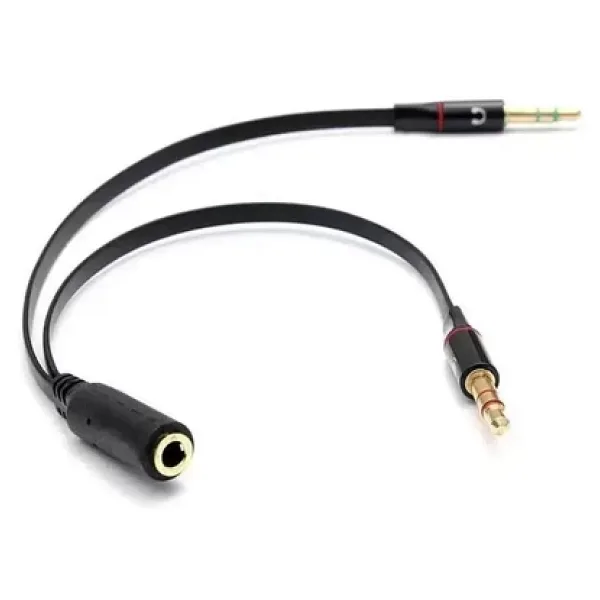 Kulaklık Mikrofon Ayırıcı 3.5mm Çevirici Switch Splitter