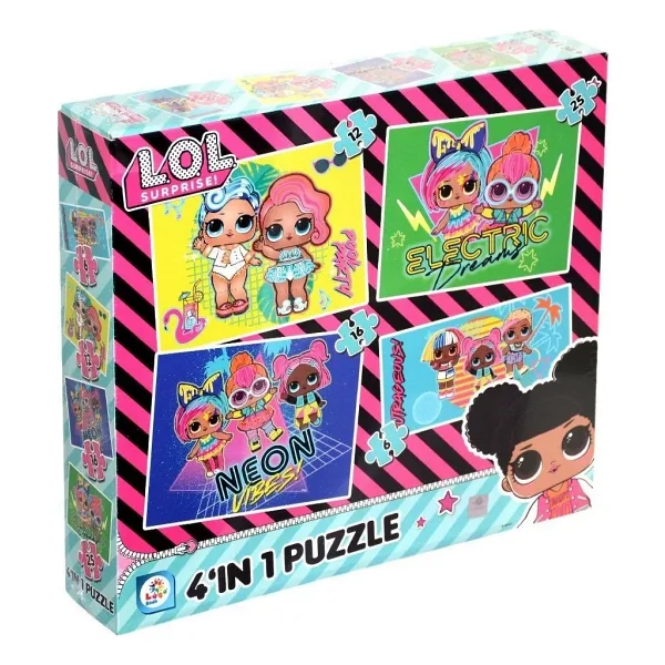 Laço L.O.L. 4'ü 1 Kutuda 6+12+16+25 Parça Puzzle LOL7627