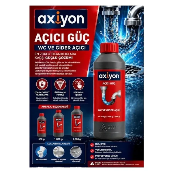 Lavabo ve Wc Gider Açıcı 500 gr