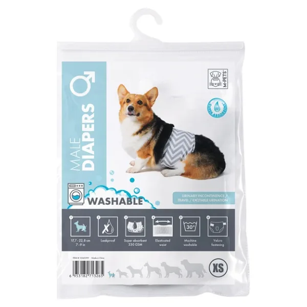 M-Pets Erkek Köpekler İçin Yıkanabilir Külot (Xs)