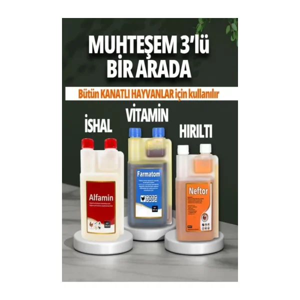 Malatyayem Farmatom Vitamin-Neftor Hırıltı-Alfamin Ishal 3x500Ml