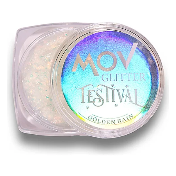 Mov Glitter Festival Golden Rain Vücut Simi
