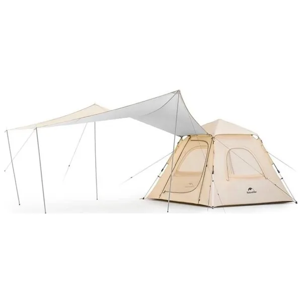 Naturehike Ango Upf 50+ Gölgelikli Otomatik Kamp Çadırı 3 Kişilik - Ekstra Gölgelikli - Açık Mavi