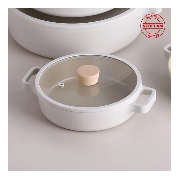 Neoflam Fika Cam Kapaklı Döküm Sahan 20 cm