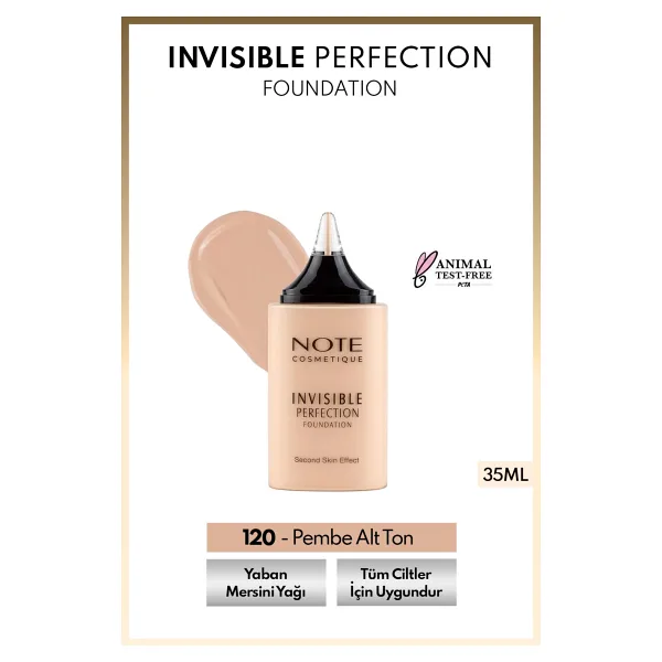Note Invisible Perfection 120 Natural Ivory 35 ml Likit Fondöten