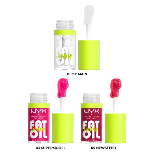 Nyx Fat Oil Lip Drip Nemlendirici Dudak Yağı Set 3X4.8ml