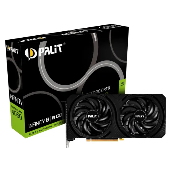 Palit RTX 4060 Infinity 2 NE64060019P1-1070L 128 Bit GDDR6 8 GB Ekran Kartı