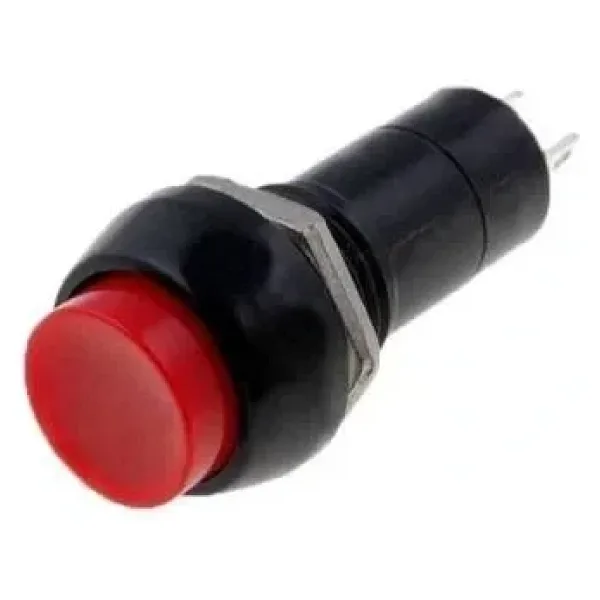 PBS-11A 12mm Anahtarlı Push Buton - Kırmızı