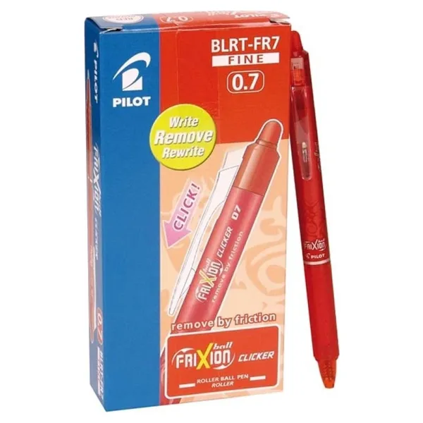 Pilot Tukenmez Kalem Frixion Clicker Bilye Uc Silinebilir 0.7 Mm Mavi (12 Li Paket)