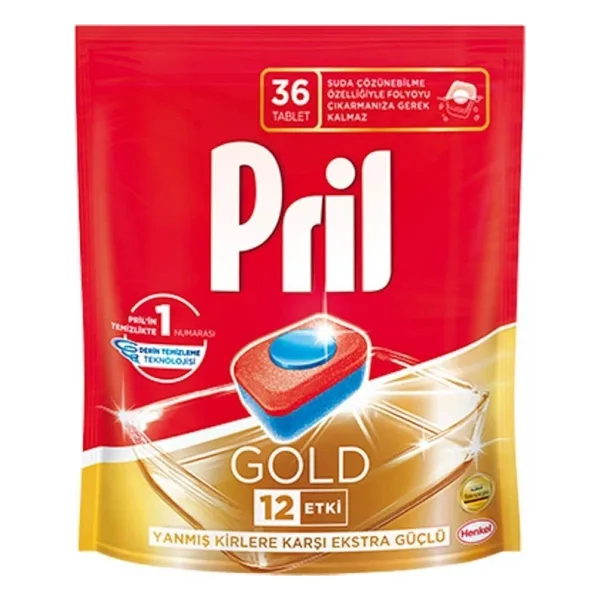 Pril Gold Bulaşık Makinesi Tableti 36'lı