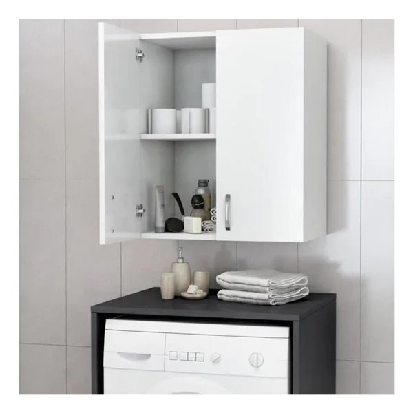 Remaks Makina Üstü Dolap, Banyo Dolabı, Çamaşır Dolabı, Havlu Dolabı - Beyaz