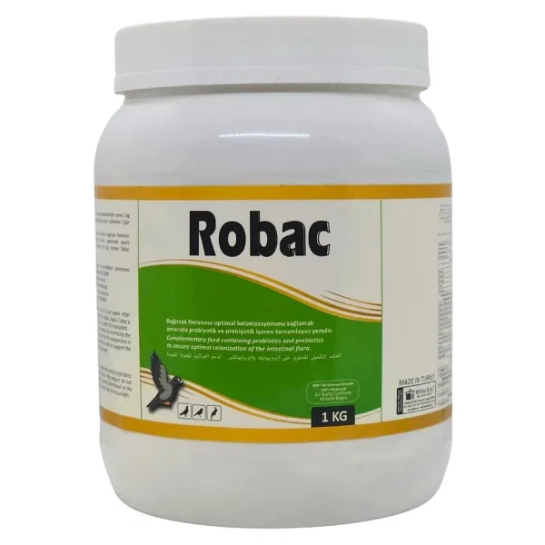 Royal İlaç Robac 1 kg Güvercin Kafes Kuşları için Probiotik ve Prebiotik