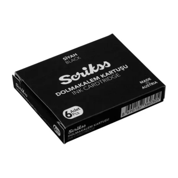 Scrikss 6lı Siyah Kalem İçi Kartuşu