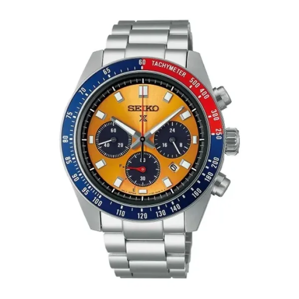 Seiko Prospex Speedtimer SSC947 Çelik Kordon Mavi-Turuncu Erkek Kol Saati