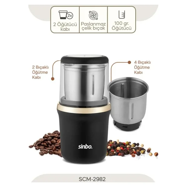 Sinbo Scm-2982 Gold Baharat Ve Kahve Öğütücü