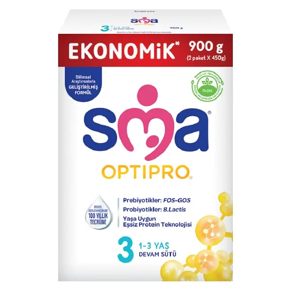 SMA Optipro 3 Probiyotik Devam Sütü 900 gr