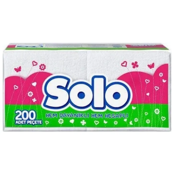 Solo 200'lü 2 Adet Kağıt Peçete
