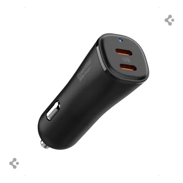 Spigen 50W USB-C 2 Port Araç içi Hızlı Şarj Aleti Samsung PPS Destekli Akım Korumalı Güç Adaptörü Çakmaklık iPhone & And