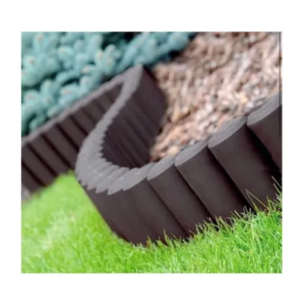 Star Garden Kahverengi Ahşap Görünümlü Çim Bordürü 2.3 Metre Çim Ayırıcı