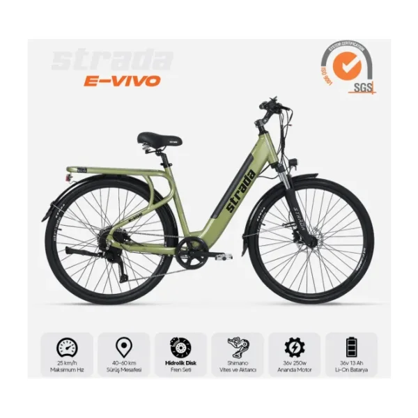 Strada E-Vivo 250 W Elektrikli Bisiklet