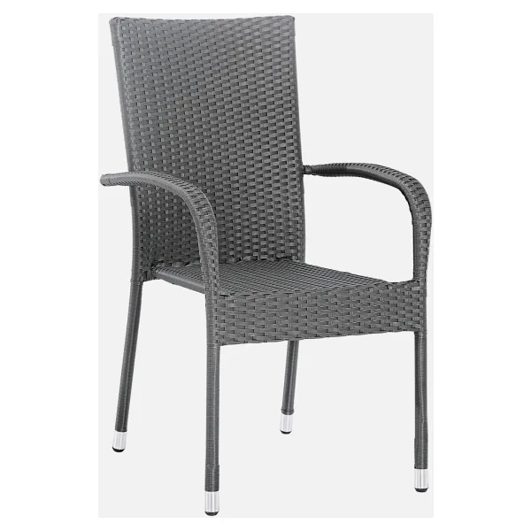 Sunfun Steel Neila Rattan Sandalye