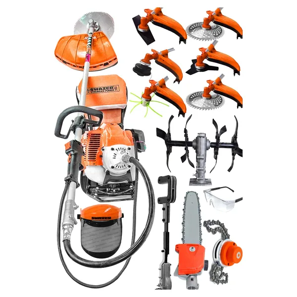 Swazer Bs9 Sırt Tipi Süper Set Benzinli Motorlu Tırpan Ot Çim Biçme Makinesi