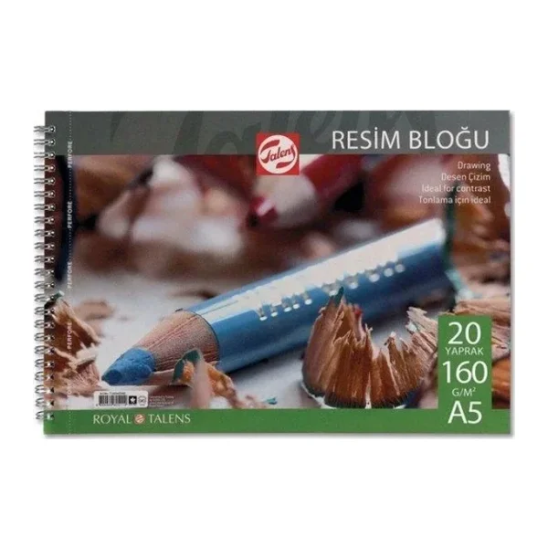 Talens A5 Spiralli Çizim Blok 20 Yaprak
