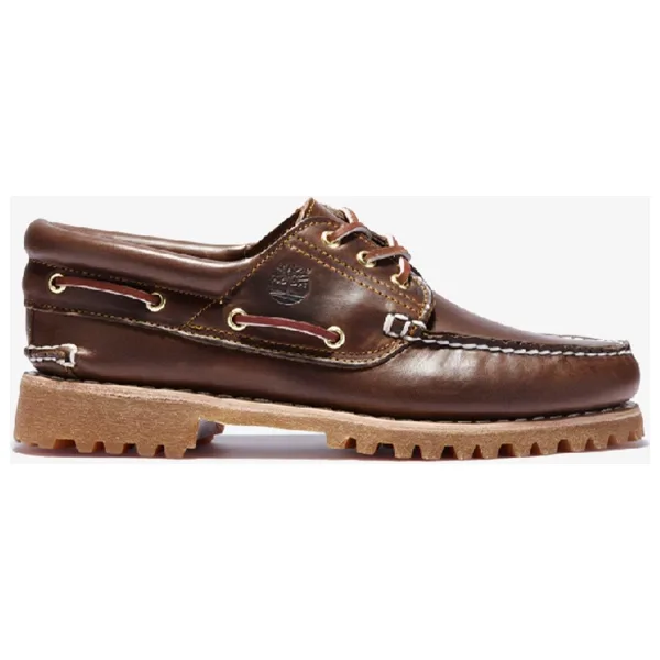 Timberland Authentic 3-Eye Lug Handsewn TB0300032141 Koyu Kahverengi Erkek Tekne Ayakkabısı