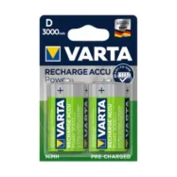 Varta 56720 3000 mAh 2'li Şarjlı D Büyük Pil