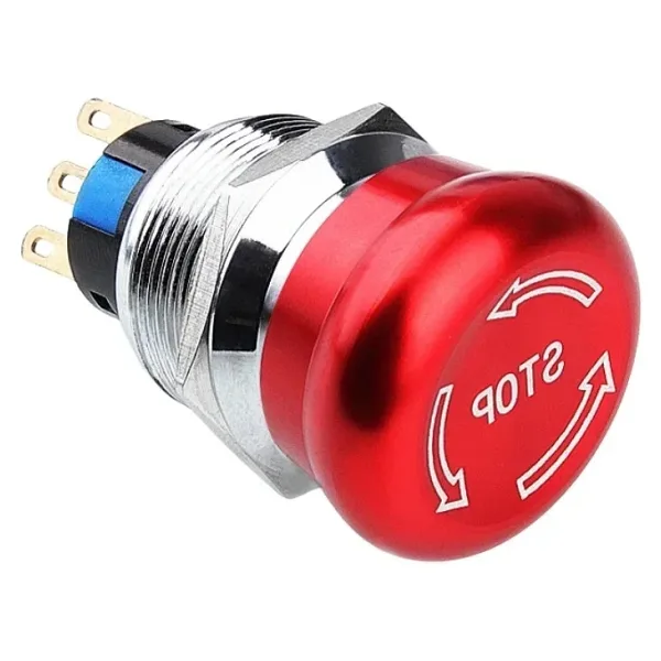 WD22M-Q1 22mm Metal Acil Stop Butonu 1NO+1NC - Logolu