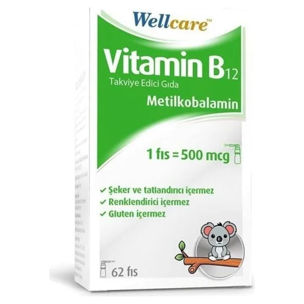 Wellcare Vitamin B12 500 mcg 5 ml Sprey
