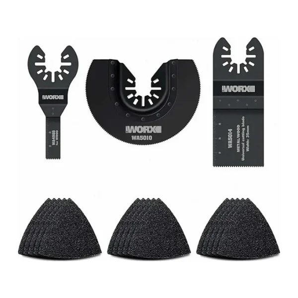 Worx WA5099 18 Parça Universal Metal Ahşap Zımpara Kağıdı Aksesuar Seti