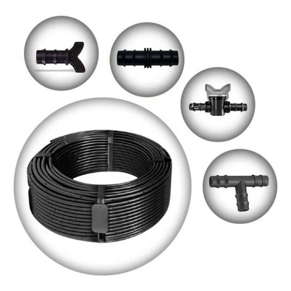 16mm DAMLAMA BORUSU 25cm DELİKLİ 400 m 2 LİTRE DAMLAMA BORUSU VE MALZEMELERİ HAZIR PAKET